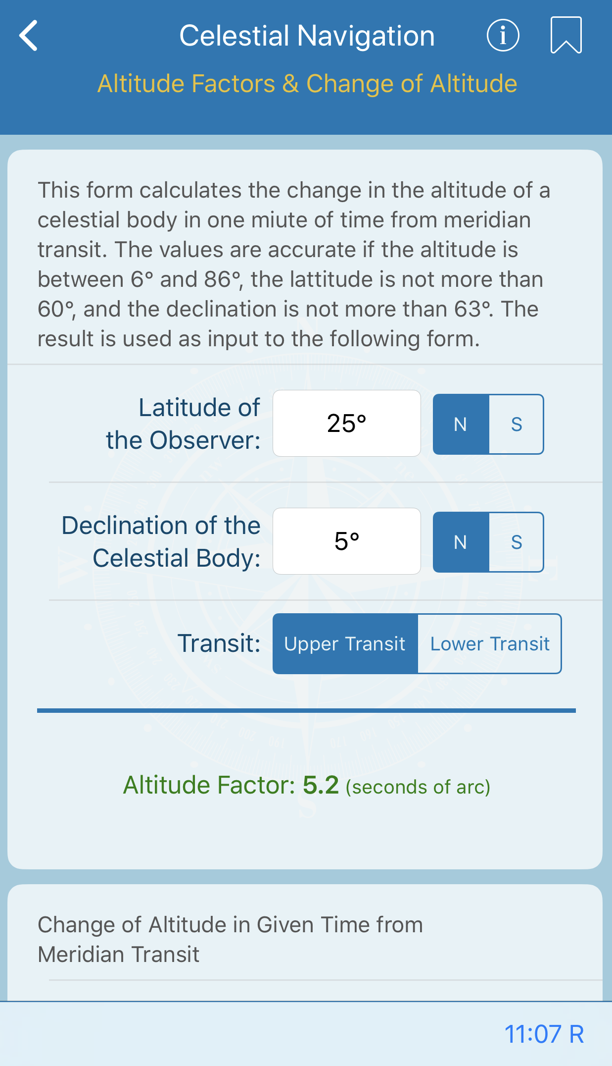 Altitude Factors & Change of Altitude